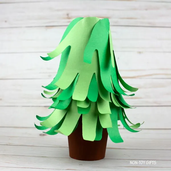 tree created with handprints