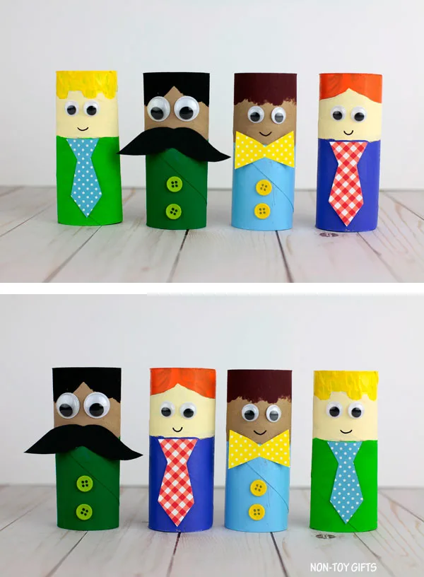 Paper Roll Fathers Day Craft – Easy Craft For Dad