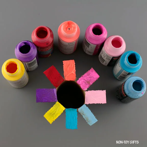 rainbow painted flower