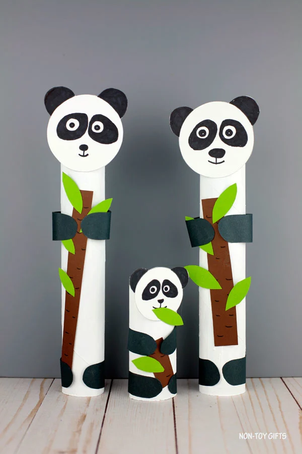 Paper Roll Panda Craft – Easy ZOO Animal Craft For Kids