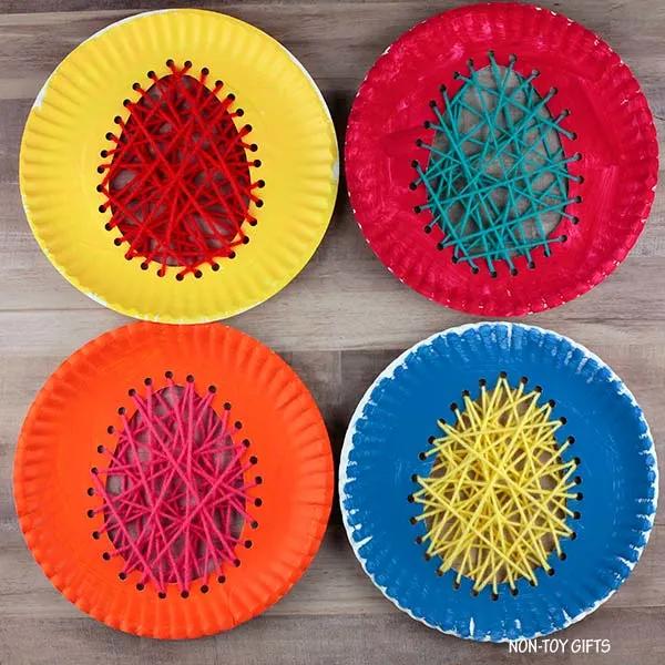 Paper Plate Easter Egg Craft
