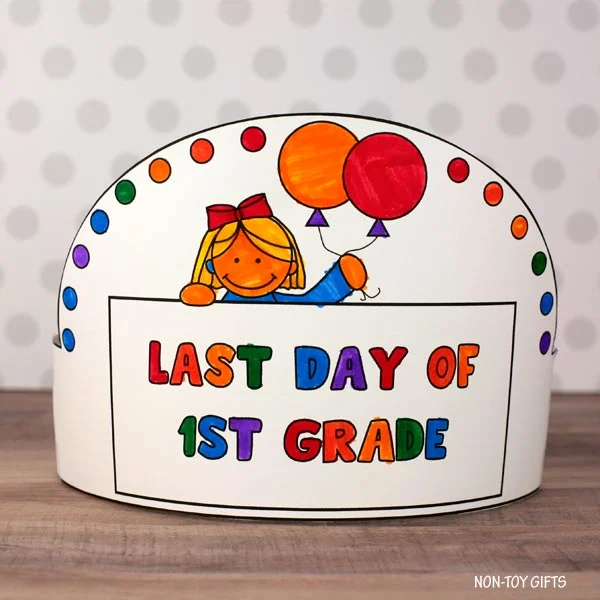 Last Day of 1st Grade Headband with Template