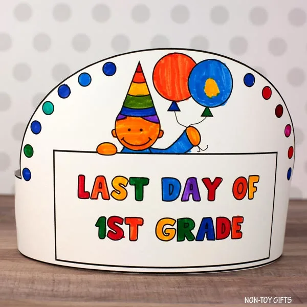 Last day of 1st grade headband - boy option