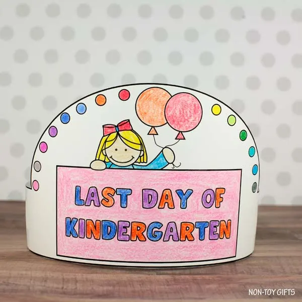 Last Day of Kindergarten Headband with girl option
