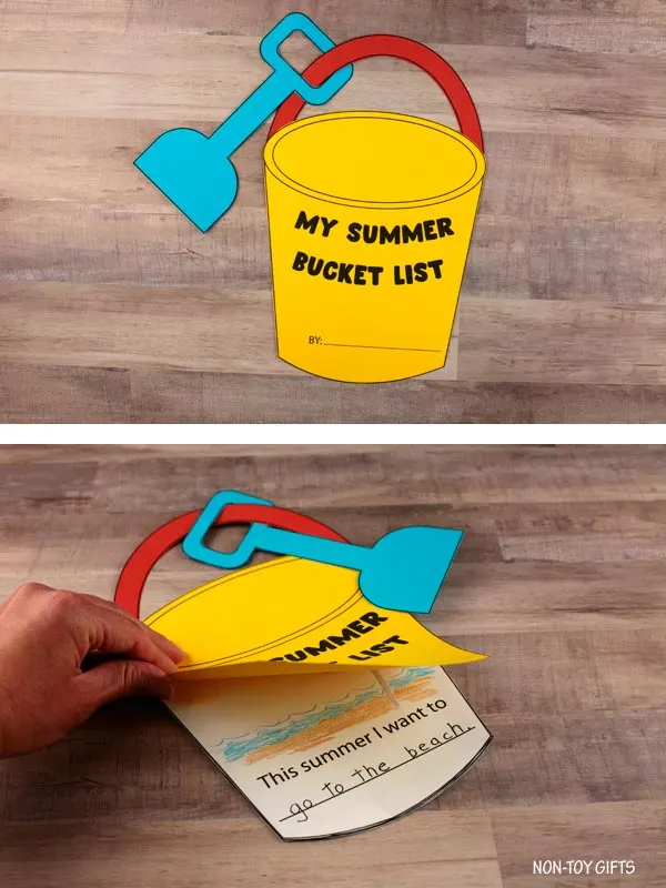 Summer Bucket List Craft with TEMPLATE
