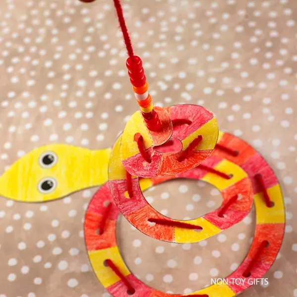 attach plastic beads
