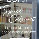 How to Build a Pull Out Spice Rack Cabinet