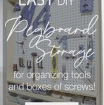 Simple Pegboard Storage Cabinet