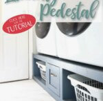 DIY Washer and Dryer Platform with Drawer