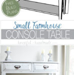 Small Console Table with Drawers Build Plans