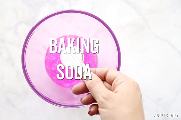 Baking Soda Added to Slime