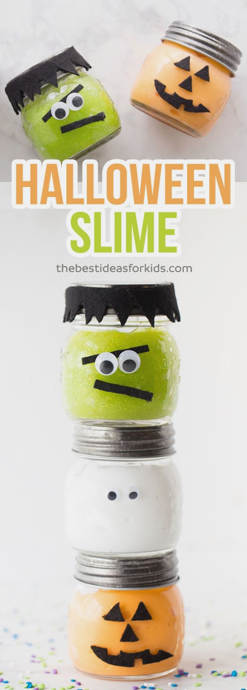 Halloween Slime – Easy 3 Ingredient Recipe!