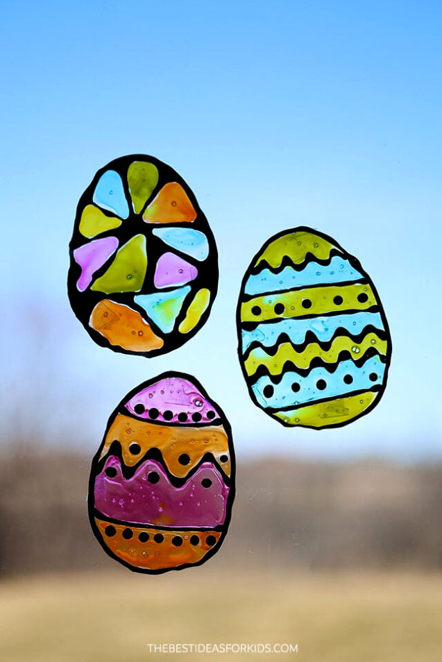 DIY Easter Egg Window Clings