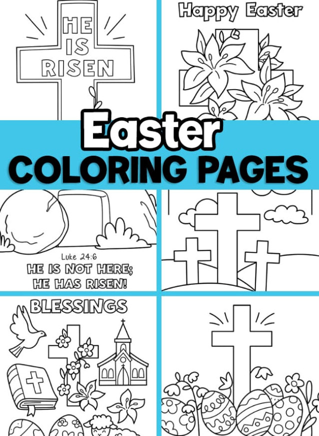Christian Easter Coloring Page