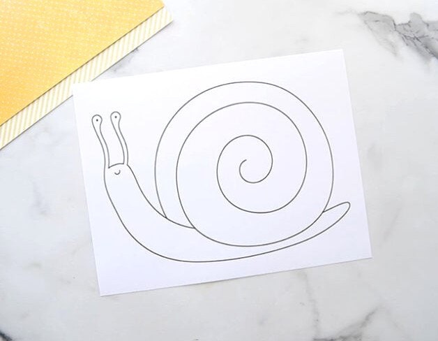 Snail Sensory Template