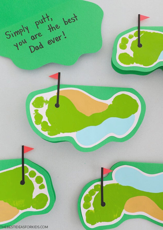 Footprint Fathers Day Card