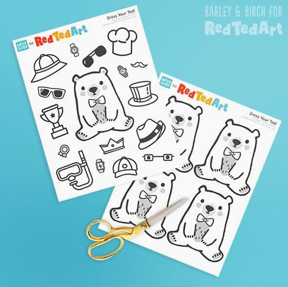 Bear Father's Day Card Printables
