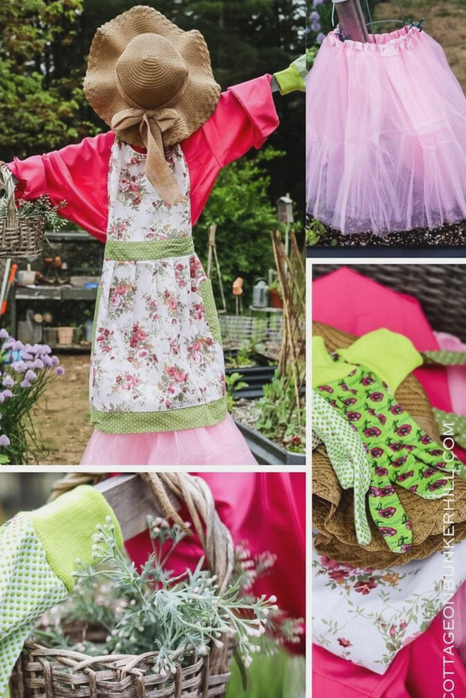 DIY Garden Girl Scarecrow &ndash; A Cottage Garden Favorite