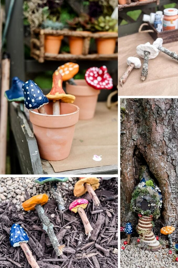 DIY Air-Dry Clay Mushrooms for Fairy Gardens (No Fancy Tools!)