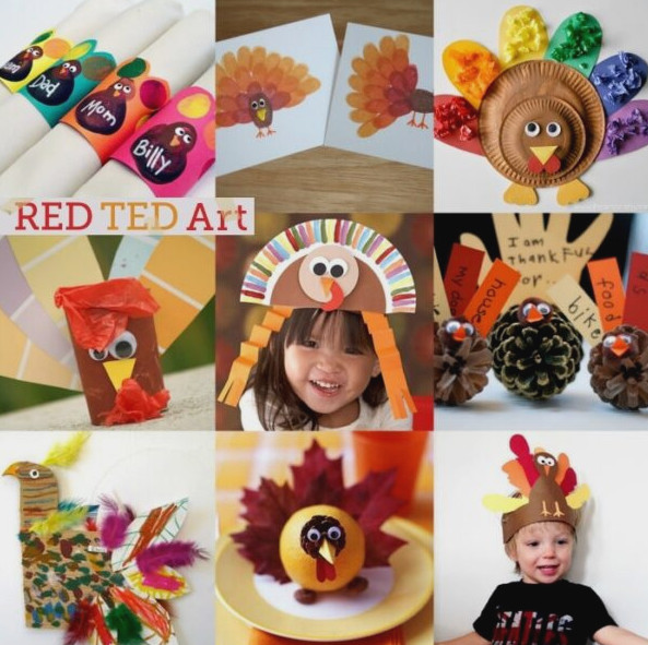 20 Easy Turkey Crafts for Kids of All Ages to make this Thanksgiving