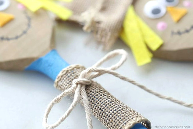 Add Twine Ribbon to Spoon