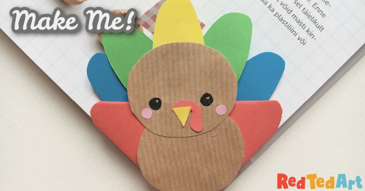 A super cute Turkey Bookmark Corner for kids to make as gifts!