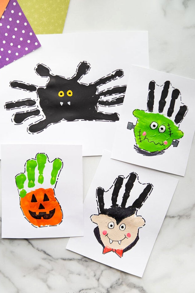 Halloween Handprint Craft Ideas