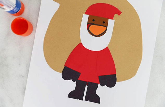 Beard attached to Santa turkey