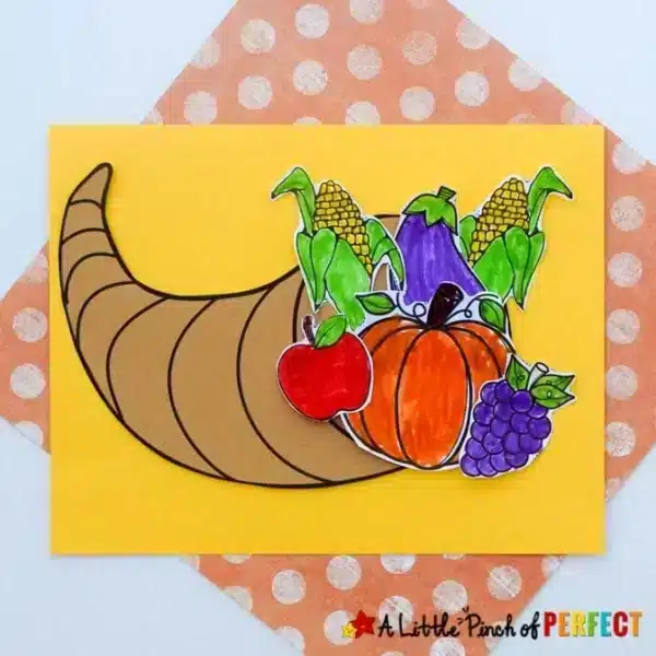 Cornucopia Craft with Free Template
