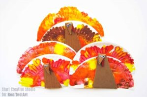 Easy Paper Plate Turkey Craft