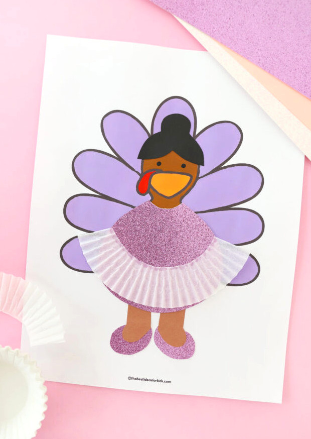 Thanksgiving Ballerina Turkey in Disguise