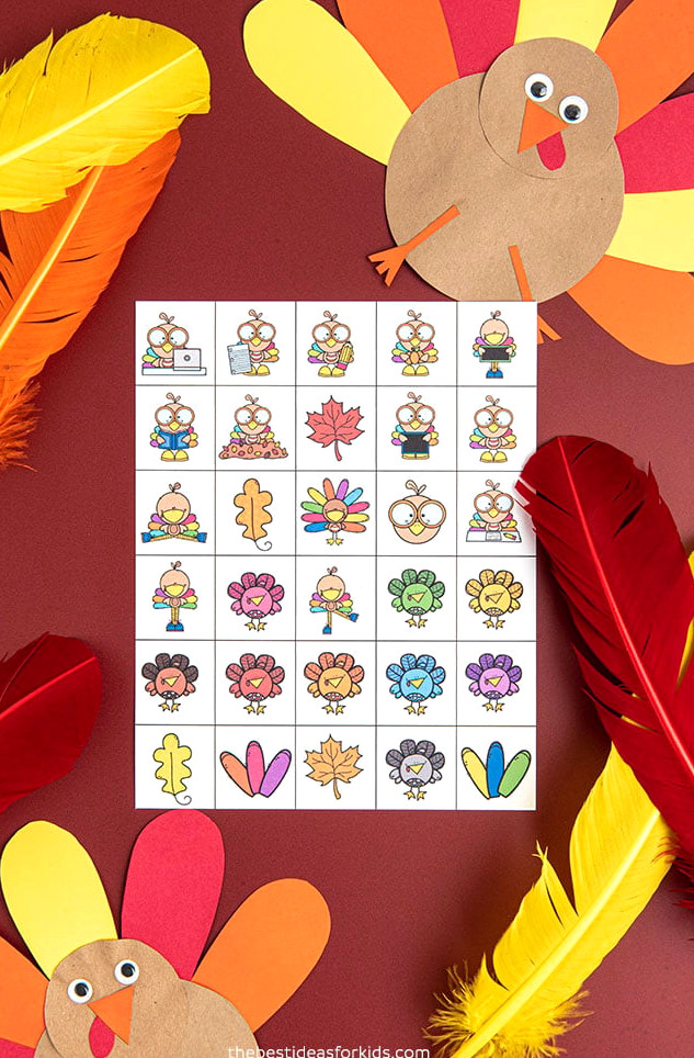 Turkey Bingo Calling Cards