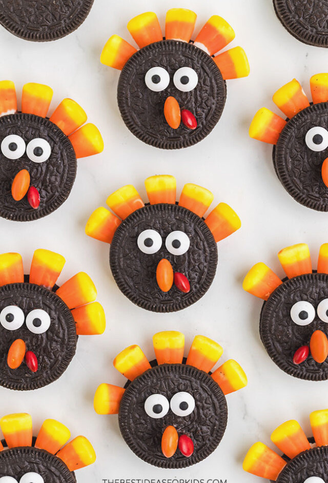 Turkey Cookies with Oreos
