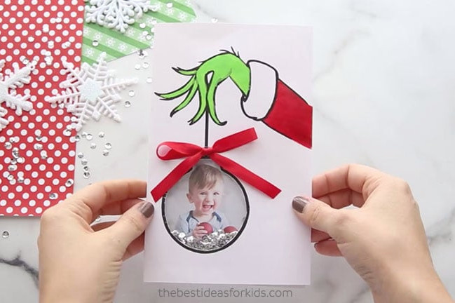 Grinch Shaker Greeting Card