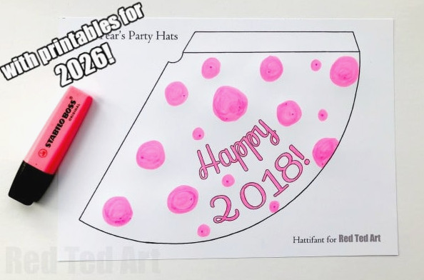 PARTY HAT COLORING PAGES 2026