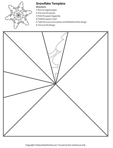 Template 2 - Christmas Tree Snowflake