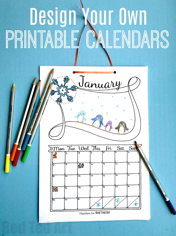 Free Cute Printable Calendar.. this calendar is quick and easy to customise for ANY year. The kids can learn about days of the month as well as have fun coloring and adding their own unique details. We love this DIY Calendar Template. This also makes a great last minute gift to relatives! #newyearseve #newyearsday #christmas #diycalendar #calendartemplate #freecalendar #calendar2018 #printables #templates 
