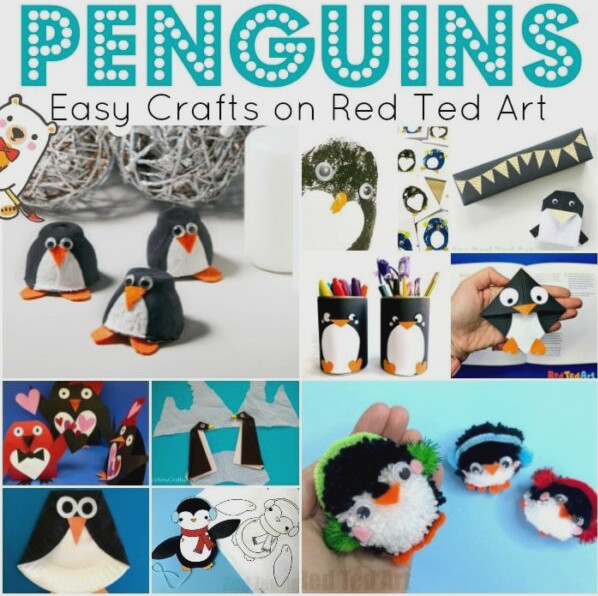 Simple Penguin Crafts for Children - Activity Collage