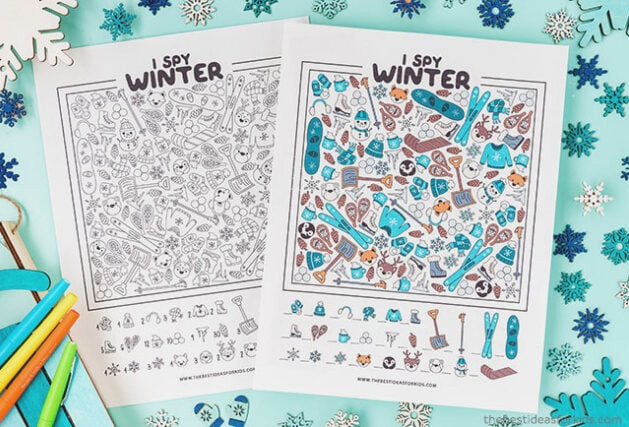 Complimentary Winter I Spy Activity Sheets
