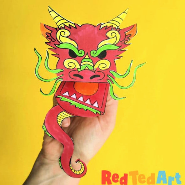 year of the dragon coloring page