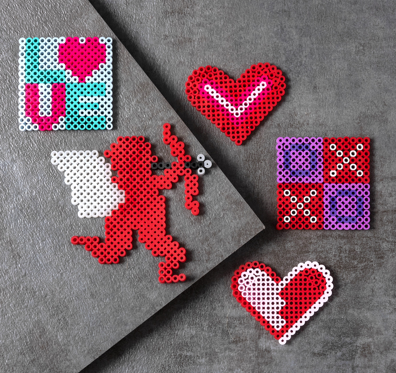 valentine's day perler beads