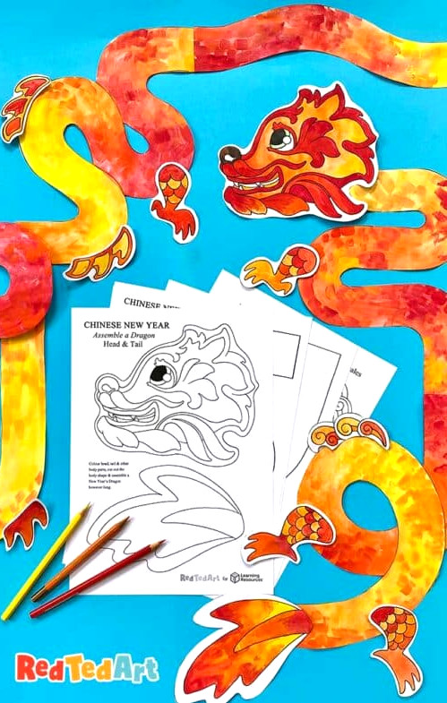 chinese new year dragon craft