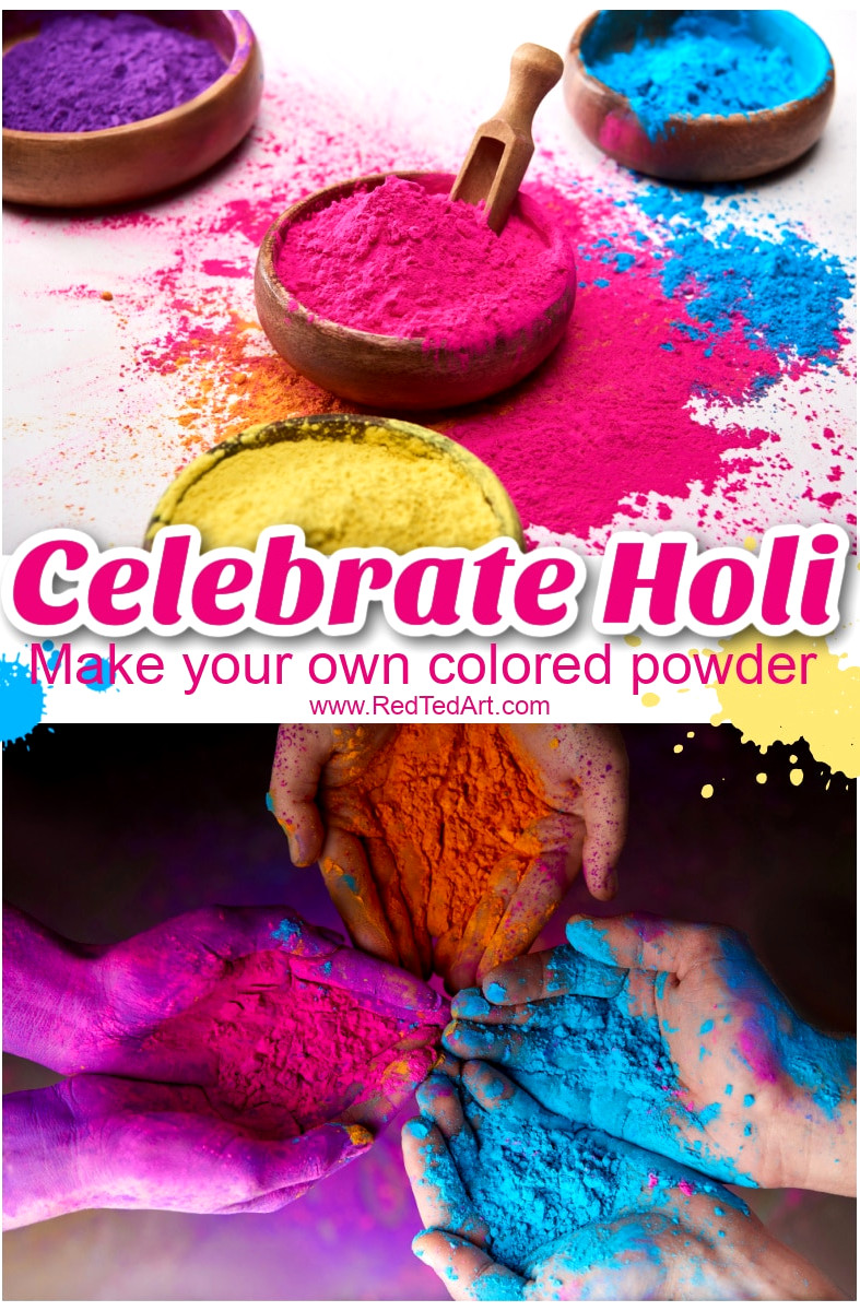 How to make colored powder for Holi celebrations