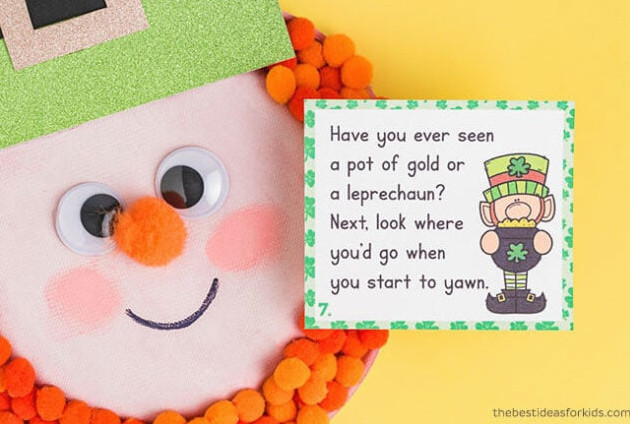 Leprechaun scavenger hunt clue