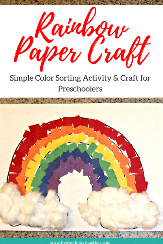 Paper Rainbow Craft for Preschoolers