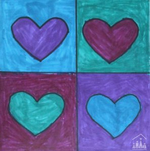 Pop Art Hearts 7