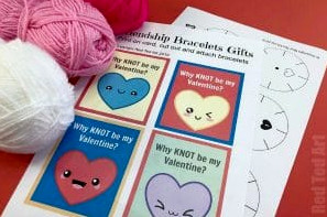 classroom valentines make friendship bracelets