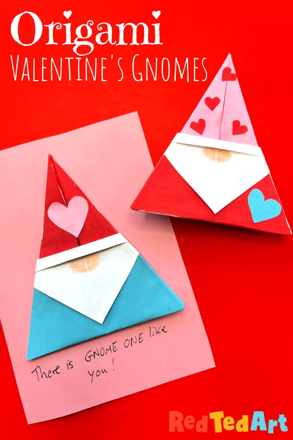 Origami gnome cards
