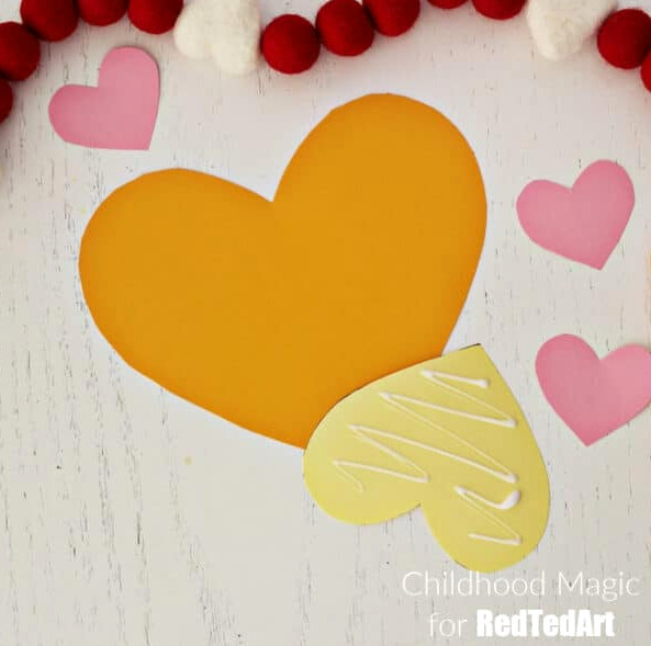 cut the heart shapes for your lion