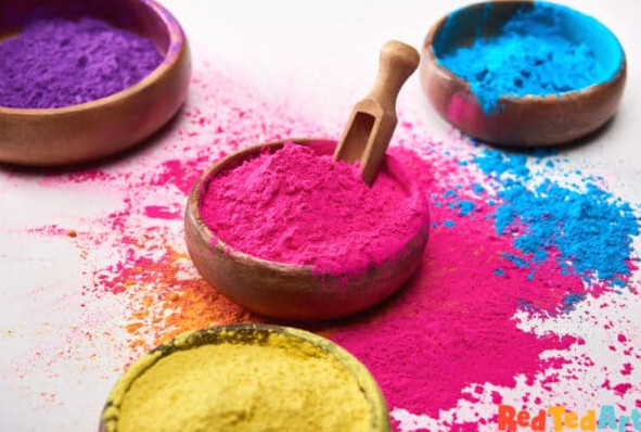 make your own colored powdered 
